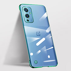 Coque Antichocs Rigide Sans Cadre Transparente Crystal Etui Housse pour OnePlus 9 5G Vert