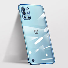 Coque Antichocs Rigide Sans Cadre Transparente Crystal Etui Housse pour OnePlus 9R 5G Bleu