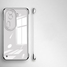 Coque Antichocs Rigide Sans Cadre Transparente Crystal Etui Housse pour Oppo Reno11 Pro 5G Argent