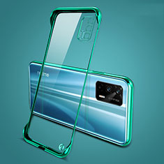 Coque Antichocs Rigide Sans Cadre Transparente Crystal Etui Housse pour Realme GT Neo 2T 5G Vert