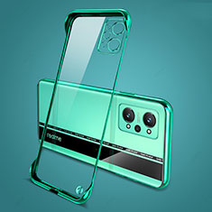 Coque Antichocs Rigide Sans Cadre Transparente Crystal Etui Housse pour Realme GT Neo 3T 5G Vert