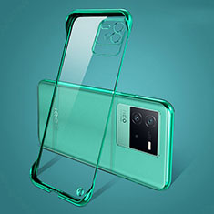 Coque Antichocs Rigide Sans Cadre Transparente Crystal Etui Housse pour Vivo iQOO Neo6 5G Vert