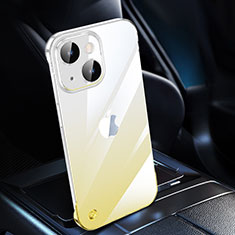 Coque Antichocs Rigide Transparente Crystal Etui Housse Degrade QC2 pour Apple iPhone 13 Jaune