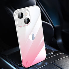 Coque Antichocs Rigide Transparente Crystal Etui Housse Degrade QC2 pour Apple iPhone 13 Rose