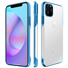 Coque Antichocs Rigide Transparente Crystal Etui Housse H01 pour Apple iPhone 11 Pro Bleu