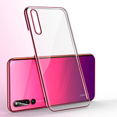 Coque Antichocs Rigide Transparente Crystal Etui Housse H01 pour Huawei Honor Magic 2 Rouge