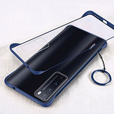Coque Antichocs Rigide Transparente Crystal Etui Housse H01 pour Huawei Nova 7 Pro 5G Bleu
