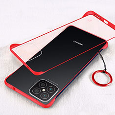 Coque Antichocs Rigide Transparente Crystal Etui Housse H01 pour Huawei Nova 8 SE 5G Rouge