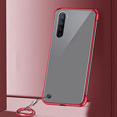 Coque Antichocs Rigide Transparente Crystal Etui Housse H01 pour Oppo Find X2 Lite Rouge