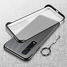 Coque Antichocs Rigide Transparente Crystal Etui Housse H01 pour Oppo Find X2 Pro Noir