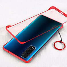 Coque Antichocs Rigide Transparente Crystal Etui Housse H01 pour Oppo Find X2 Rouge