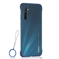 Coque Antichocs Rigide Transparente Crystal Etui Housse H01 pour Oppo K5 Bleu