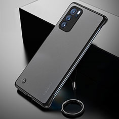 Coque Antichocs Rigide Transparente Crystal Etui Housse H01 pour Oppo Reno6 Pro 5G India Noir