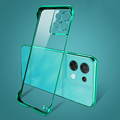 Coque Antichocs Rigide Transparente Crystal Etui Housse H01 pour Oppo Reno8 Pro+ Plus 5G Vert