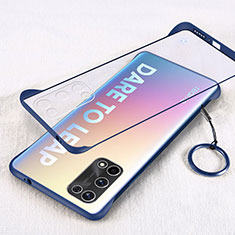 Coque Antichocs Rigide Transparente Crystal Etui Housse H01 pour Realme X7 Pro 5G Bleu