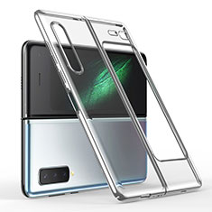 Coque Antichocs Rigide Transparente Crystal Etui Housse H01 pour Samsung Galaxy Fold Argent