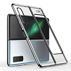 Coque Antichocs Rigide Transparente Crystal Etui Housse H01 pour Samsung Galaxy Fold Noir