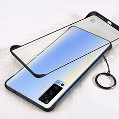 Coque Antichocs Rigide Transparente Crystal Etui Housse H01 pour Vivo X50 5G Noir