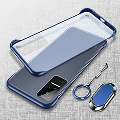 Coque Antichocs Rigide Transparente Crystal Etui Housse H01 pour Xiaomi Civi 5G Bleu