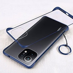 Coque Antichocs Rigide Transparente Crystal Etui Housse H01 pour Xiaomi Mi 11 5G Bleu