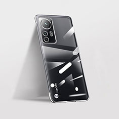 Coque Antichocs Rigide Transparente Crystal Etui Housse H01 pour Xiaomi Mi 12S Pro 5G Argent