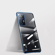Coque Antichocs Rigide Transparente Crystal Etui Housse H01 pour Xiaomi Mi 12T Pro 5G Bleu