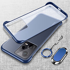 Coque Antichocs Rigide Transparente Crystal Etui Housse H01 pour Xiaomi Poco X5 5G Bleu