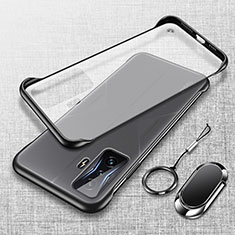 Coque Antichocs Rigide Transparente Crystal Etui Housse H01 pour Xiaomi Redmi K50 Gaming 5G Noir