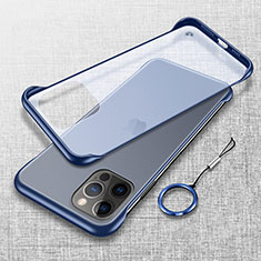 Coque Antichocs Rigide Transparente Crystal Etui Housse H02 pour Apple iPhone 16 Pro Max Bleu