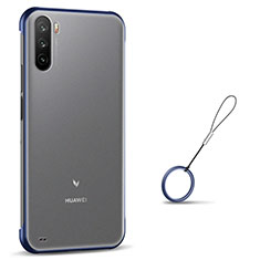 Coque Antichocs Rigide Transparente Crystal Etui Housse H02 pour Huawei Mate 40 Lite 5G Bleu