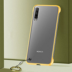 Coque Antichocs Rigide Transparente Crystal Etui Housse H02 pour Huawei P Smart Pro (2019) Jaune