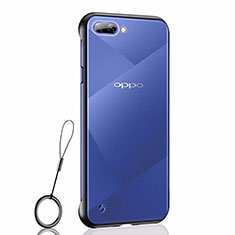 Coque Antichocs Rigide Transparente Crystal Etui Housse H02 pour Oppo A12e Noir