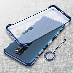 Coque Antichocs Rigide Transparente Crystal Etui Housse H02 pour Oppo A9 (2020) Bleu