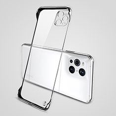 Coque Antichocs Rigide Transparente Crystal Etui Housse H02 pour Oppo Find X3 Pro 5G Argent