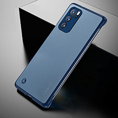 Coque Antichocs Rigide Transparente Crystal Etui Housse H02 pour Oppo Reno6 Pro 5G India Bleu