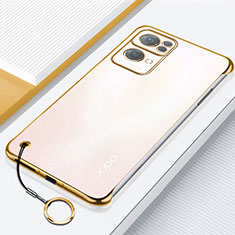 Coque Antichocs Rigide Transparente Crystal Etui Housse H02 pour Oppo Reno7 Pro 5G Or