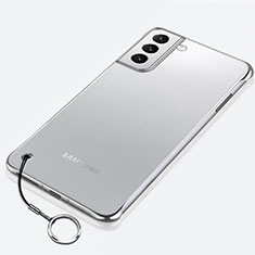 Coque Antichocs Rigide Transparente Crystal Etui Housse H02 pour Samsung Galaxy S21 5G Argent