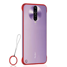 Coque Antichocs Rigide Transparente Crystal Etui Housse H02 pour Xiaomi Redmi K30i 5G Rouge