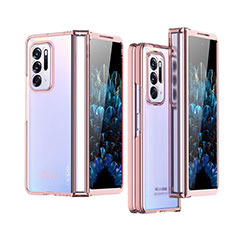 Coque Antichocs Rigide Transparente Crystal Etui Housse H03 pour Oppo Find N 5G Or Rose