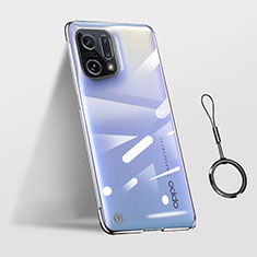 Coque Antichocs Rigide Transparente Crystal Etui Housse H03 pour Oppo Find X5 5G Noir