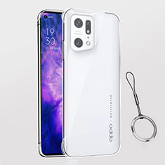 Coque Antichocs Rigide Transparente Crystal Etui Housse H03 pour Oppo Find X5 Pro 5G Clair