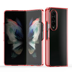 Coque Antichocs Rigide Transparente Crystal Etui Housse H03 pour Samsung Galaxy Z Fold4 5G Rouge