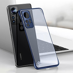 Coque Antichocs Rigide Transparente Crystal Etui Housse H03 pour Xiaomi Mi 12 5G Bleu