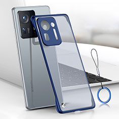 Coque Antichocs Rigide Transparente Crystal Etui Housse H03 pour Xiaomi Mi Mix 4 5G Bleu
