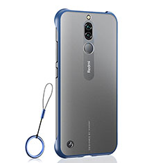 Coque Antichocs Rigide Transparente Crystal Etui Housse H03 pour Xiaomi Redmi 8 Bleu