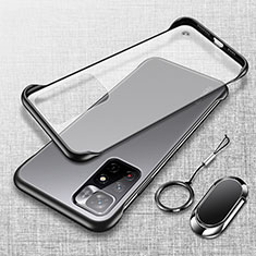 Coque Antichocs Rigide Transparente Crystal Etui Housse H03 pour Xiaomi Redmi Note 11S 5G Noir