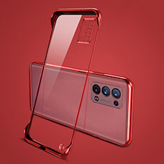 Coque Antichocs Rigide Transparente Crystal Etui Housse H04 pour Oppo Reno6 Pro 5G Rouge