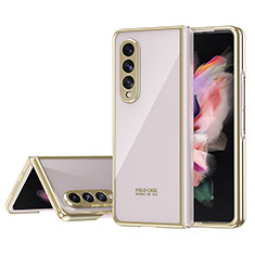 Coque Antichocs Rigide Transparente Crystal Etui Housse H04 pour Samsung Galaxy Z Fold4 5G Or