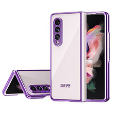 Coque Antichocs Rigide Transparente Crystal Etui Housse H04 pour Samsung Galaxy Z Fold4 5G Violet