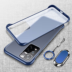 Coque Antichocs Rigide Transparente Crystal Etui Housse H04 pour Xiaomi Mi 11i 5G (2022) Bleu